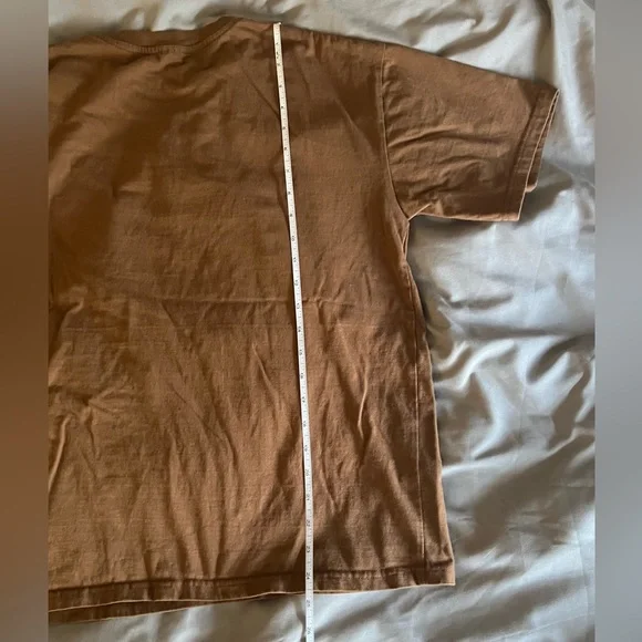 Unisex brown graphic t-shirt - Picture 4 of 4